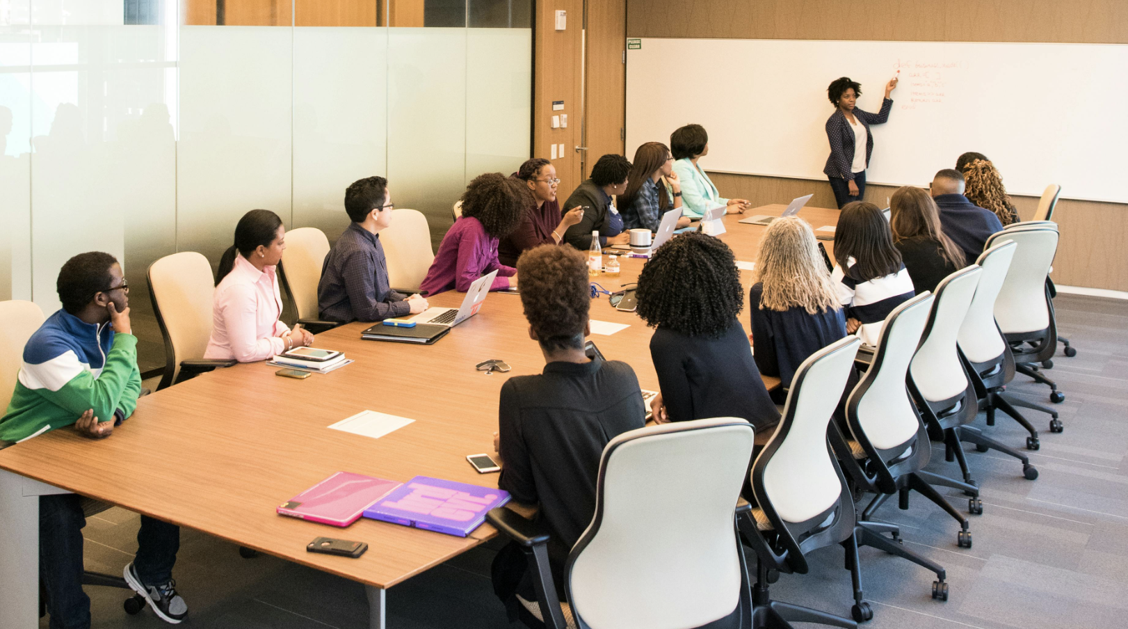 People Having Meeting Inside Conference Room.