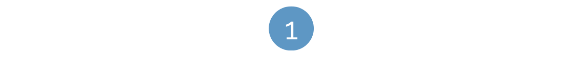 The number one in a blue circle.